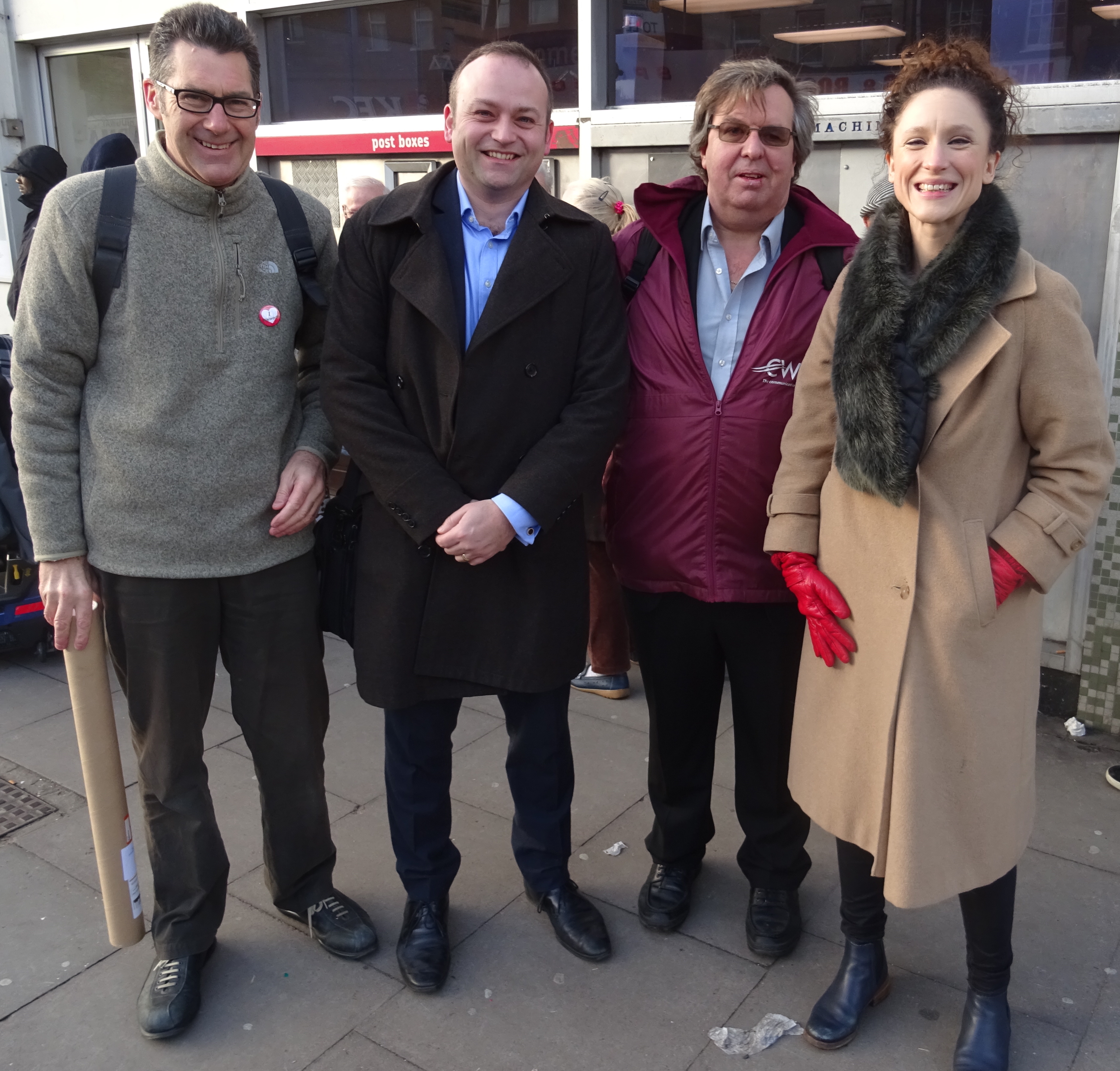 Left to Right: Jeremy Leach, Neil Coyle, Ian Ward and Eleanor Kerslake
