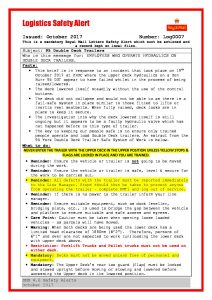 CWU: Safety Alert – 95 Double Deck Trailer Safety Brief