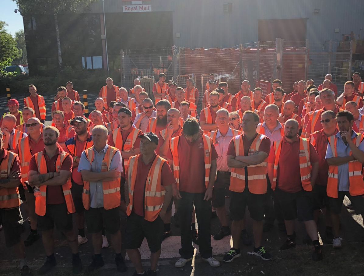 CWU Strike vote at Royal Mail Swansea