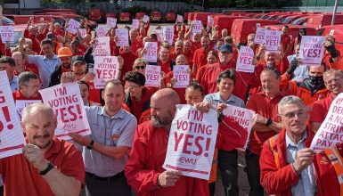 Royal Mail YES vote May 2022 posters members