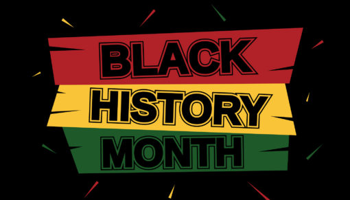 Black History Month banner card. Vector illustration. EPS10